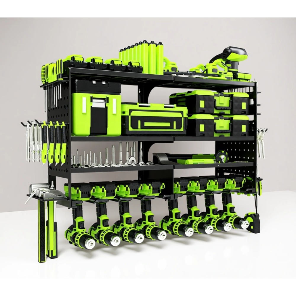 Workshop Tools Holder - Heavy Duty 4 Tier 8 Slot