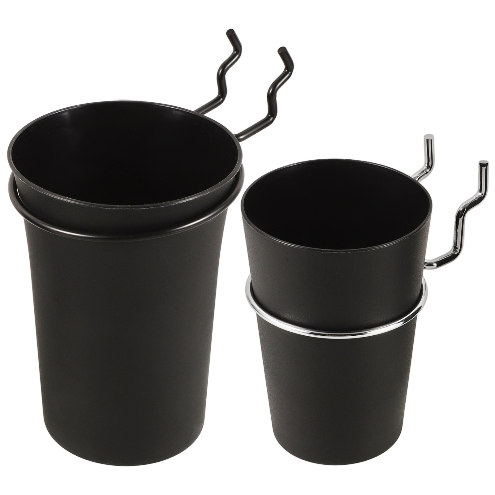 Workshop Tools Holder - 2Pcs Black Pegboard Cup Holders with