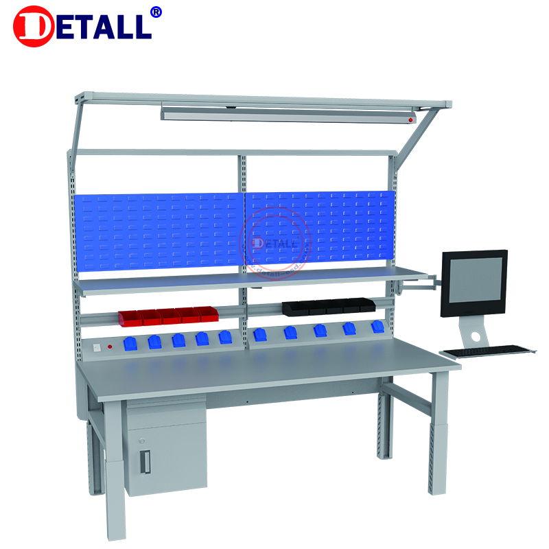 Tools In Metal Workshop - Adjustable Factory Metal Work Tables with
