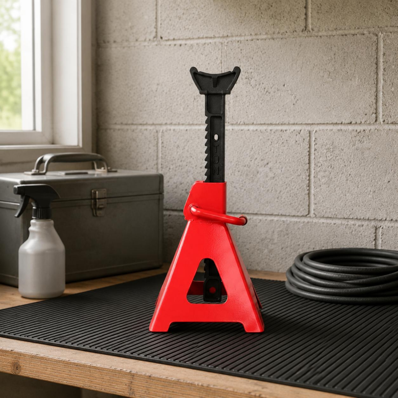 2 Pieces Lift Stands Wide Base - Tools For Garage avaliação e preço