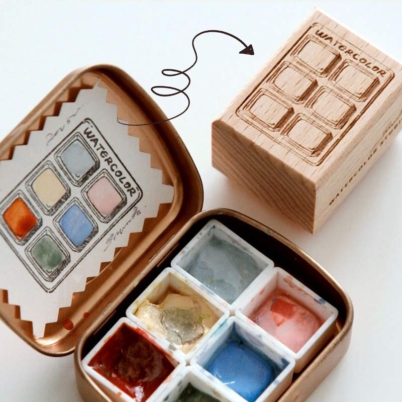 6 Grid Watercolor Color Card W - Tools Qa avaliação e preço