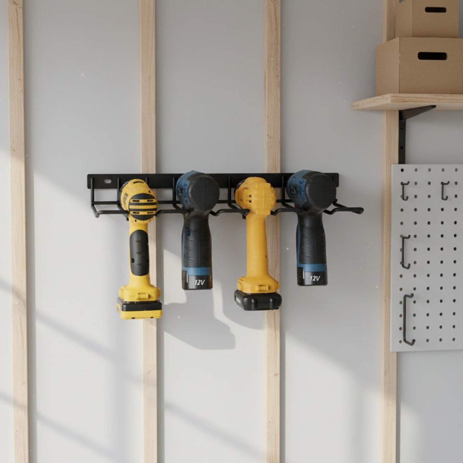 Wall Mount Drill Holder Easy I - Workshop Tools Holder avaliação e preço