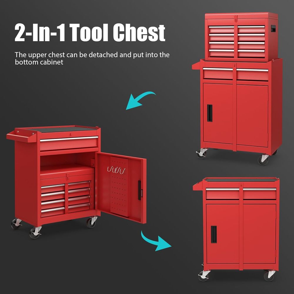 5-Drawer Rolling Tool Chest wi - Tools In Metal Workshop avaliação e preço