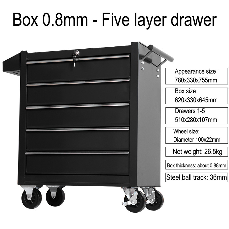 5 Drawer Storage Tool Box Trol - Workshop Tools Car avaliação e preço