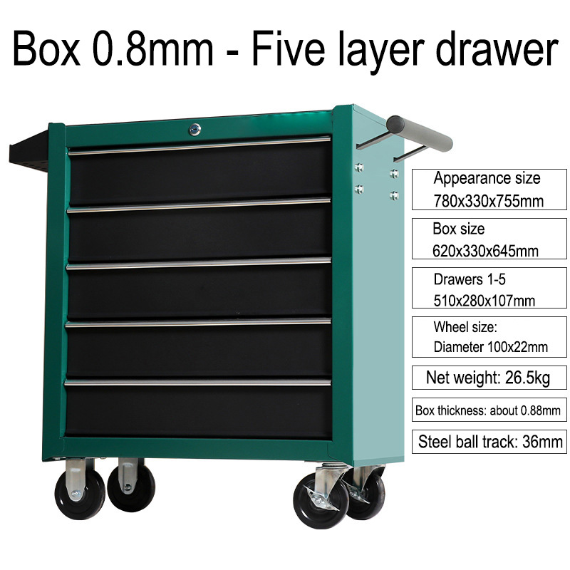 5 Drawer Storage Tool Box Trol - Workshop Tools Car avaliação e preço