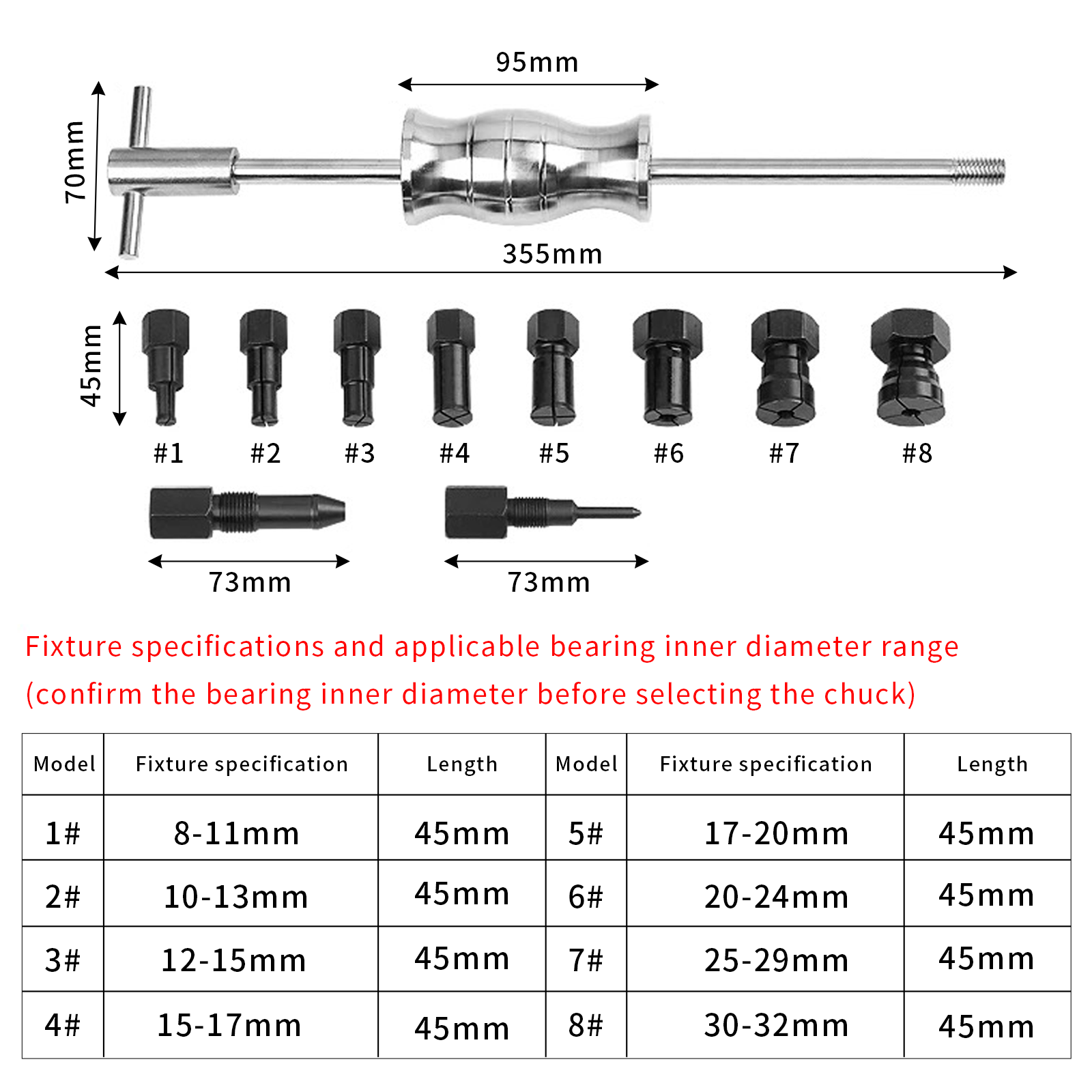 12Pcs/Set Slide Hammer Bearing - Maintenance Workshop Tools avaliação e preço