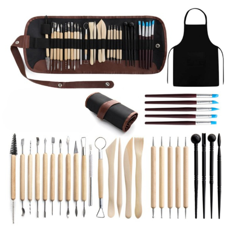 32 piece pottery tools set/Han - Tools Qa avaliação e preço