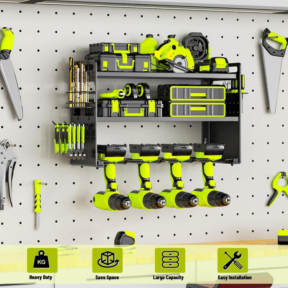 Wall Mount Tool Organizer with - Workshop Tools Holder avaliação e preço