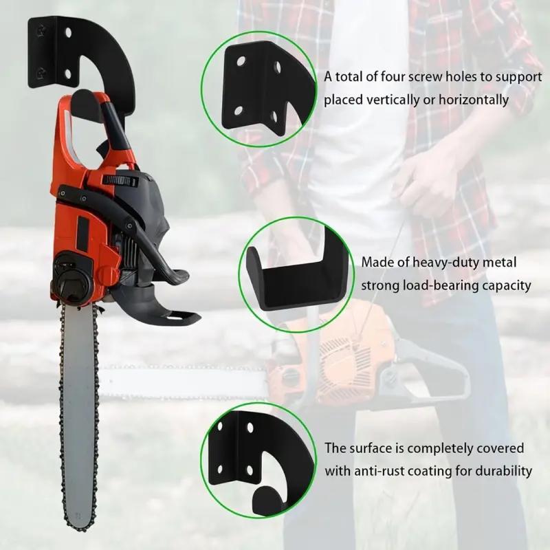 Chainsaw Wall Mount Heavy Duty - Tools In Metal Workshop avaliação e preço