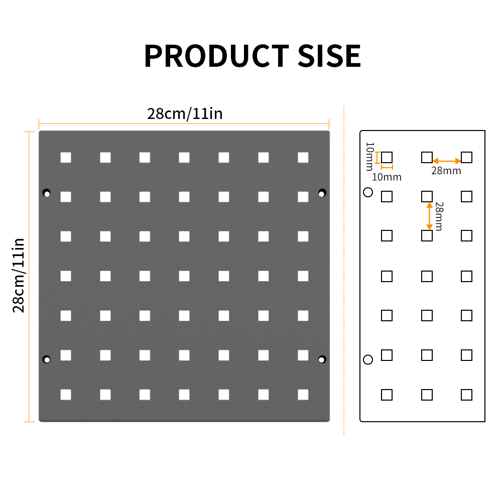 Pegboard 28cm Square | Multi-U - Workshop Use Tools avaliação e preço