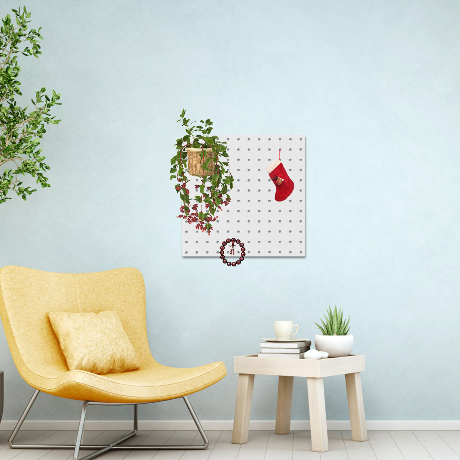 1Set Pegboard Organizer Wall P - Tools In Metal Workshop avaliação e preço