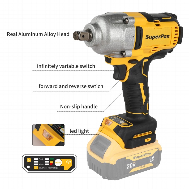 High Torque Cordless Impact Wr - Workshop Use Tools avaliação e preço