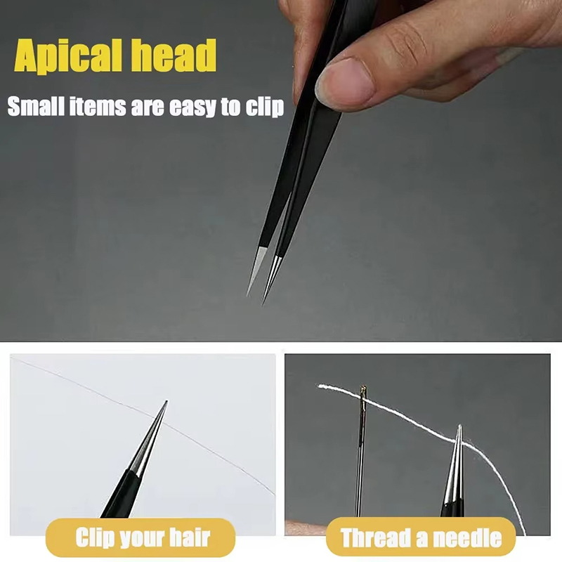Stainless Steel Black Tweezers - Maintenance Workshop Tools avaliação e preço